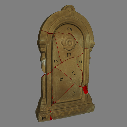Clay stele